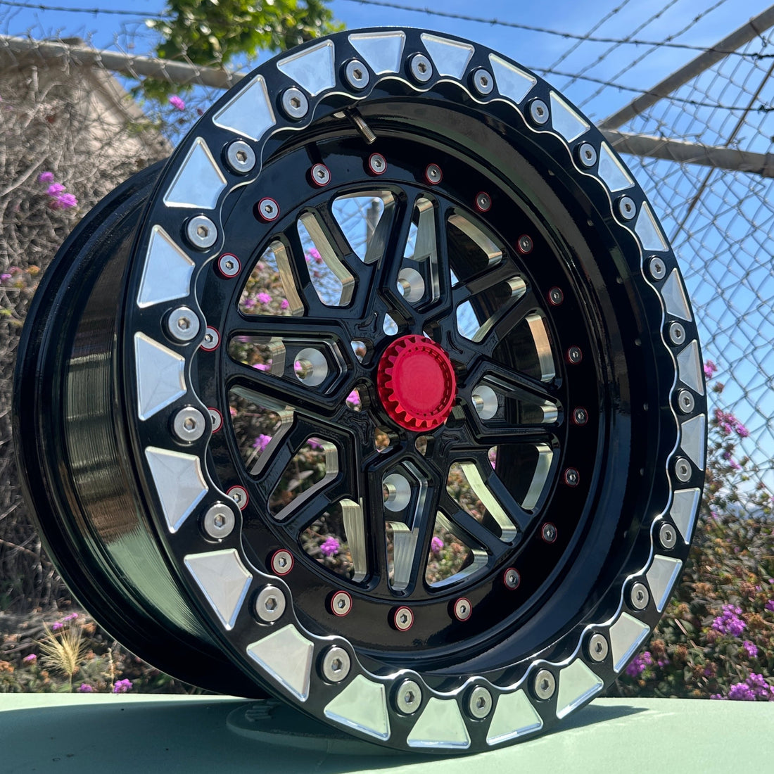 Crusher Fractal Billet UTV Beadlock Wheels (4x136)