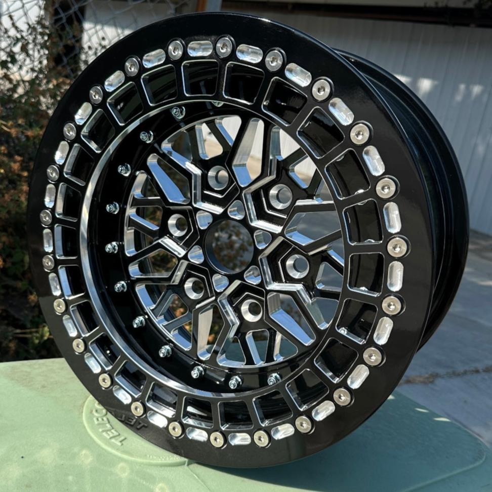 Crusher Fractal Billet UTV Beadlock Wheels Maverick R (6x5.5)