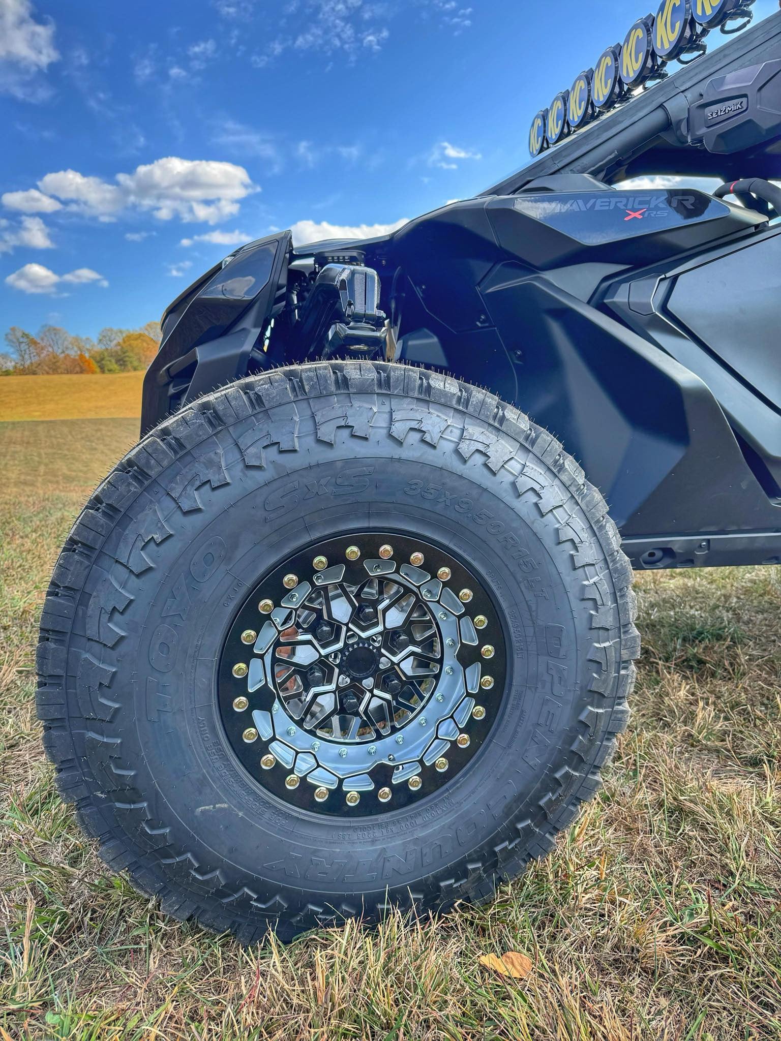 Crusher Fractal Billet UTV Beadlock Wheels Maverick R (6x5.5)